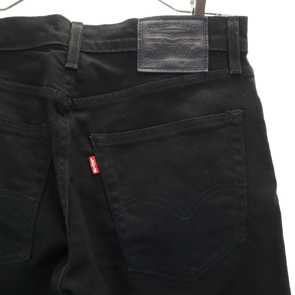 リーバイス 512 ビッグE テーパードパンツ W30 ブラック Levi's Vステッチ メンズ