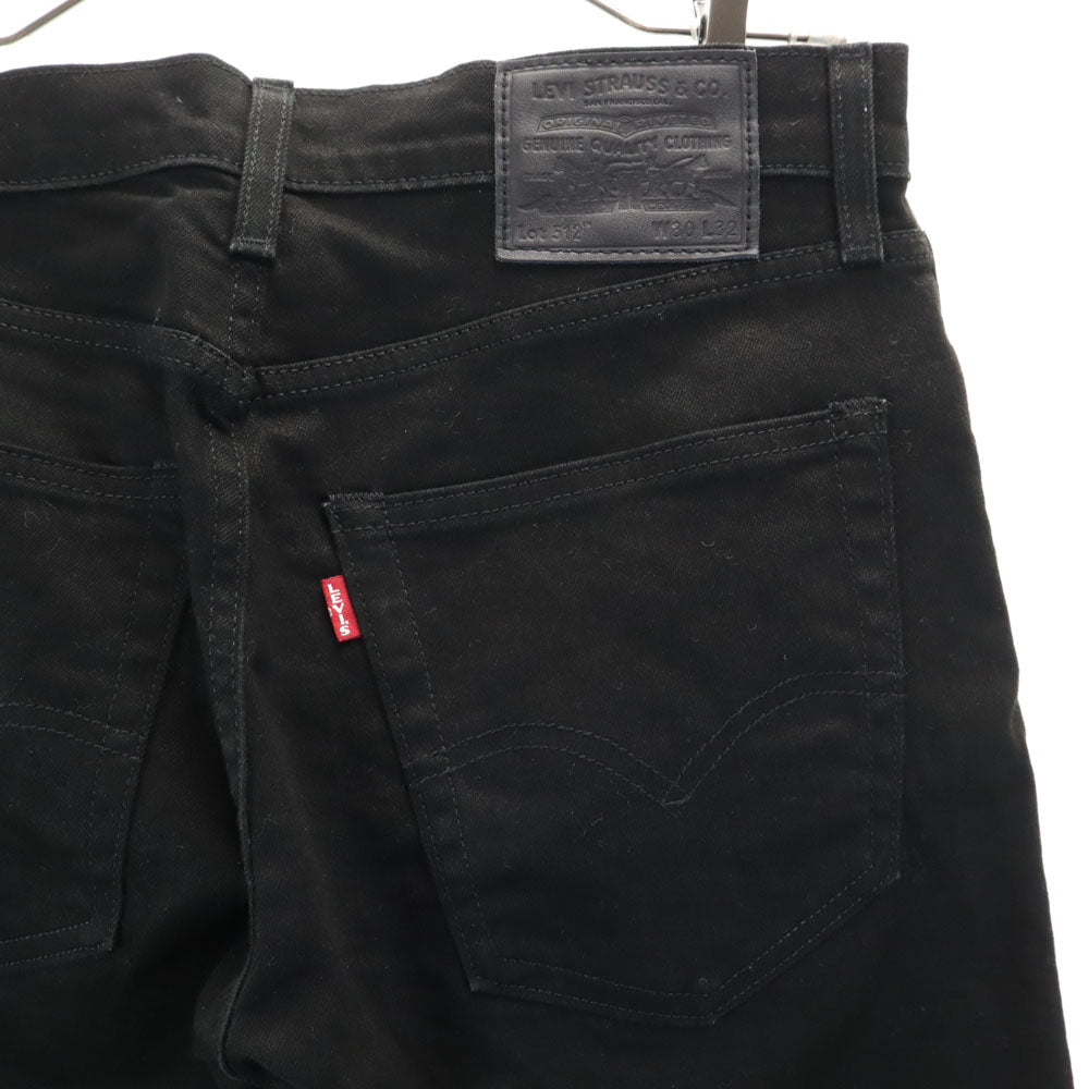 リーバイス 512 ビッグE テーパードパンツ W30 ブラック Levi's Vステッチ メンズ