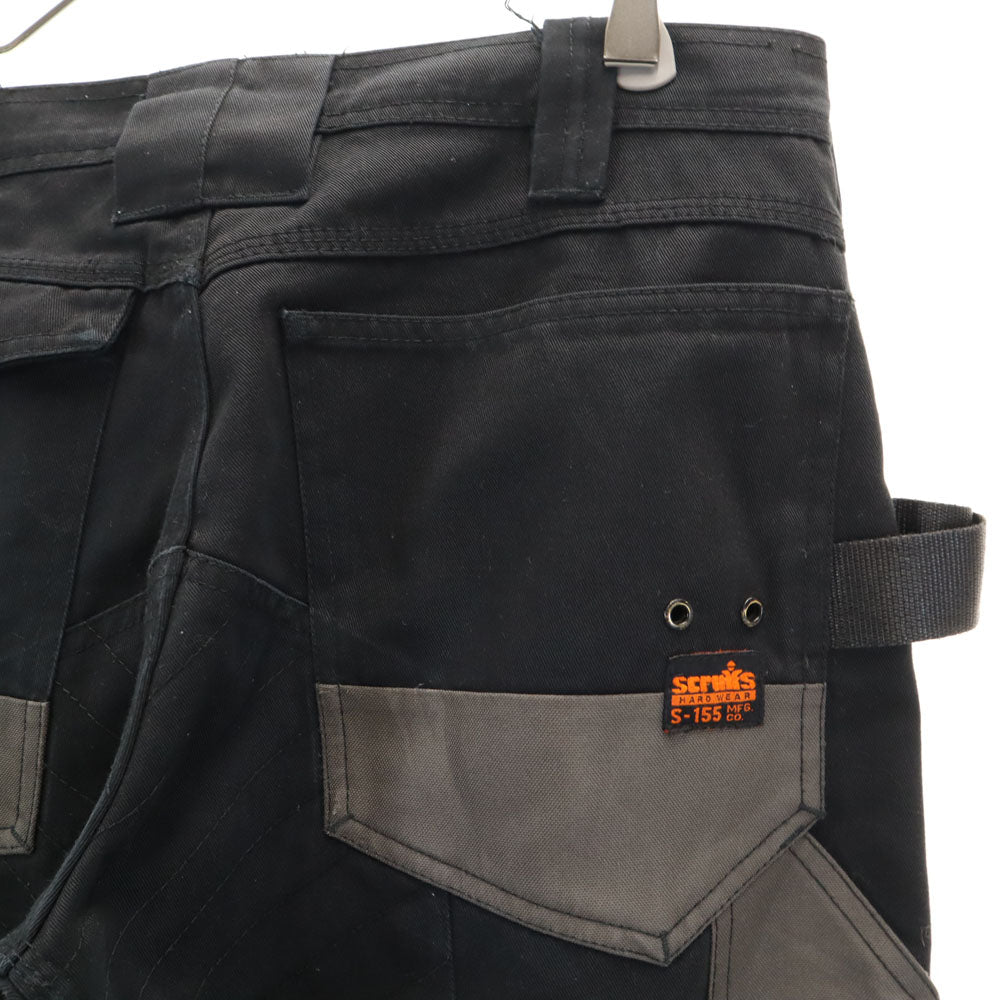 scruis ワークパンツ 30 黒 作業用 メンズ