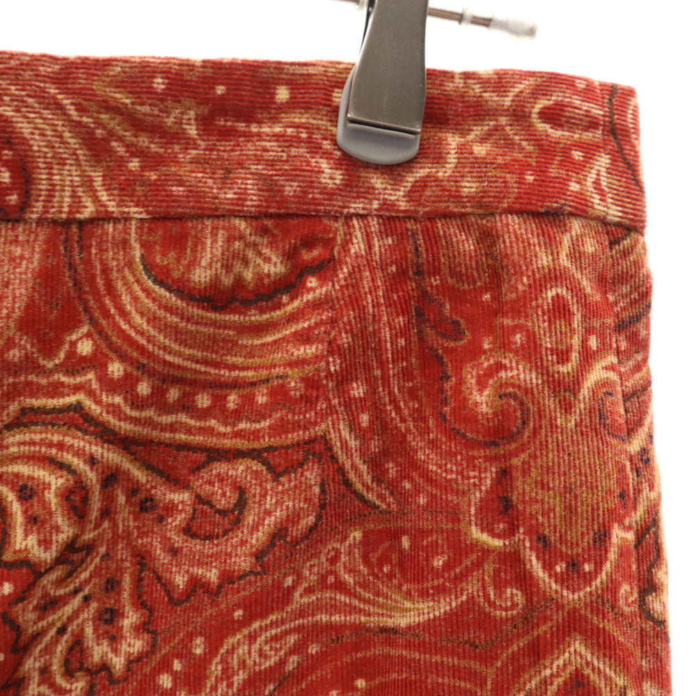 KENZO ケンゾー 90s スロベニア製 オールド 総柄 コーデュロイパンツ 38 レッド レディース