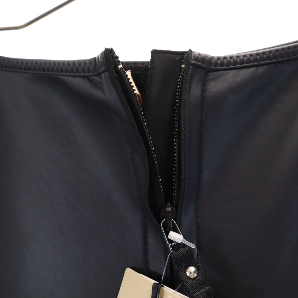 未使用 ヌメロヴェントゥーノ イタリア製 フェイクレザー スリムパンツ 48 ブラック メンズ