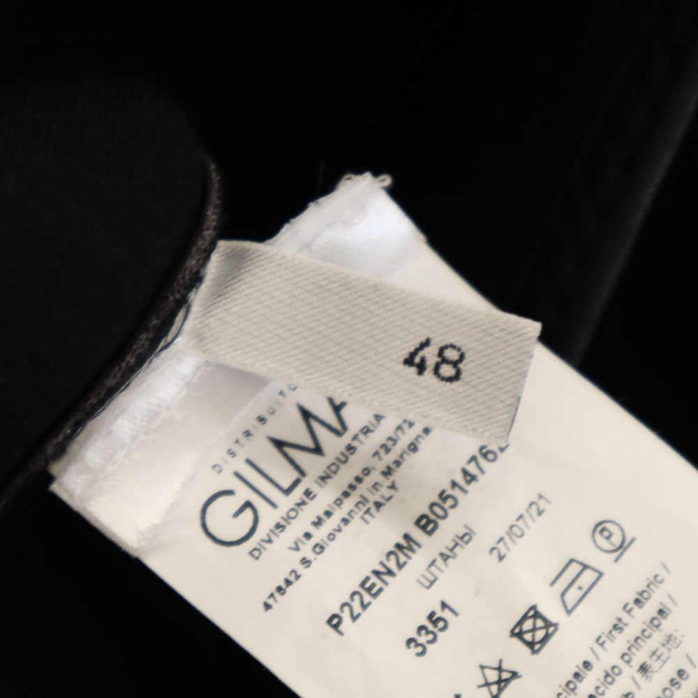 未使用 ヌメロヴェントゥーノ イタリア製 フェイクレザー スリムパンツ 48 ブラック メンズ