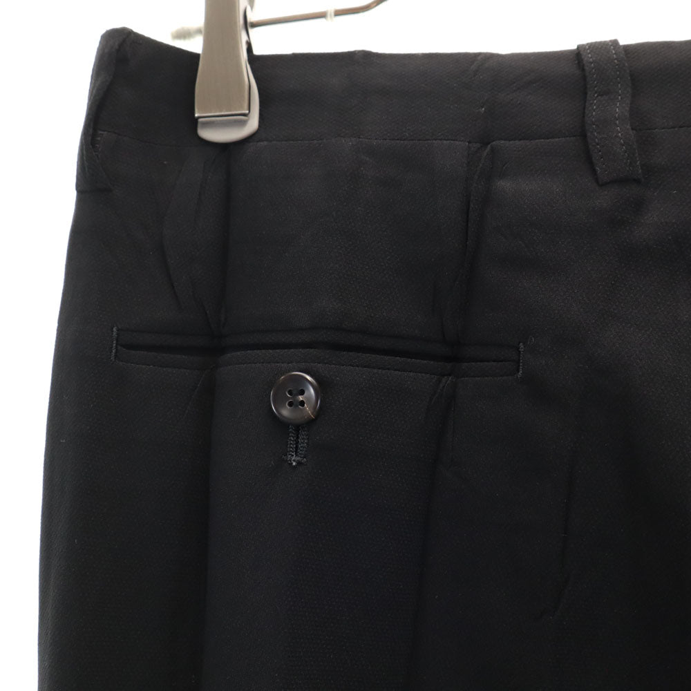ISSEY MIYAKE イッセイミヤケ 90s 日本製 オールド ボタンフライ プリーツ スラックスパンツ L ブラック メンズ