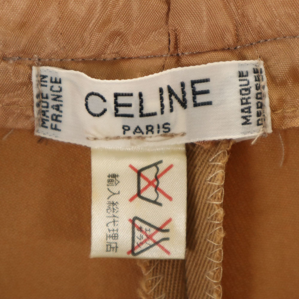 CELINE セリーヌ 90s オールド フランス製 ジェーシーシー スラックスパンツ ブラウン レディース