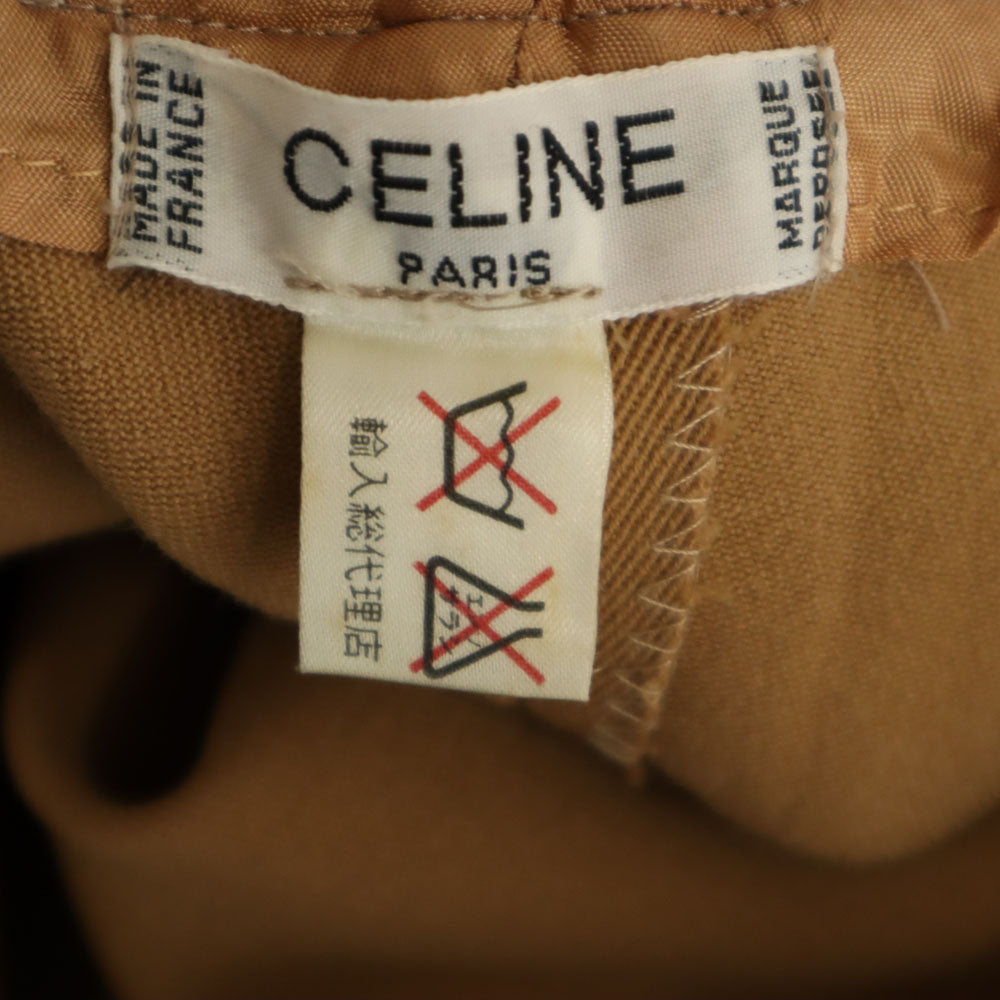 CELINE セリーヌ 90s オールド フランス製 ジェーシーシー スラックスパンツ ブラウン レディース