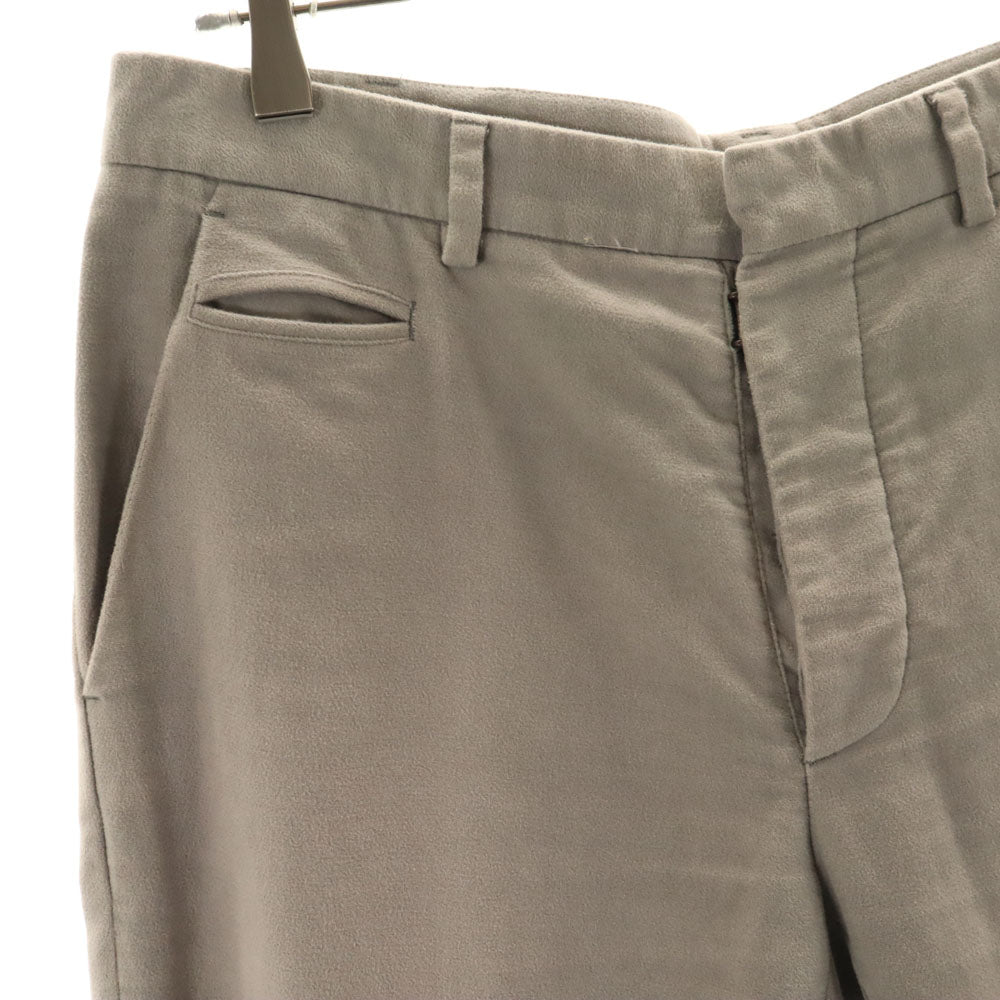 Maison Martin Margiela メゾンマルタンマルジェラ 2014年 ルーマニア製 フェイクスエード スリムパンツ 46 グレー メンズ