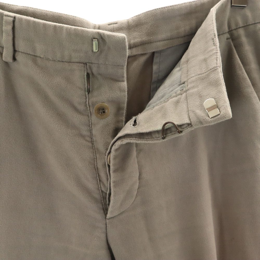 Maison Martin Margiela メゾンマルタンマルジェラ 2014年 ルーマニア製 フェイクスエード スリムパンツ 46 グレー メンズ