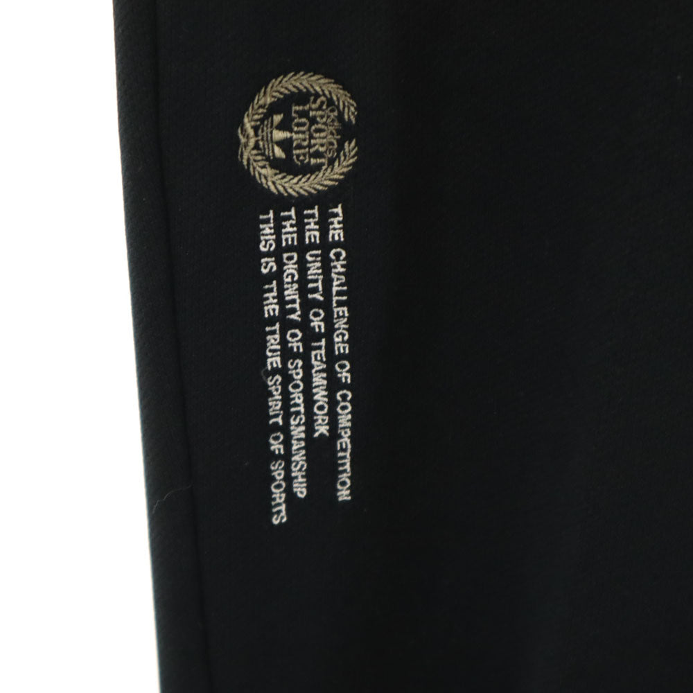 adidas アディダス 80s デサント製 ヴィンテージ ロングジャージパンツ O ブラック メンズ