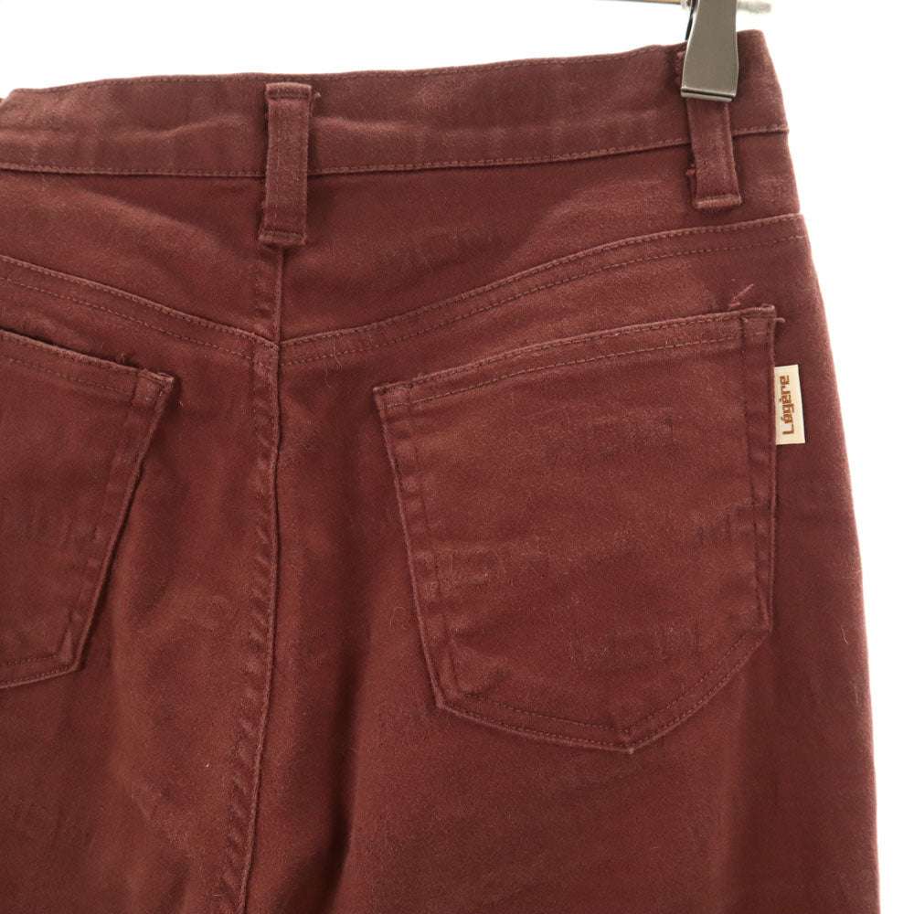 エムシーエム 日本製 ストレートパンツ バーガンディー MCM レディース