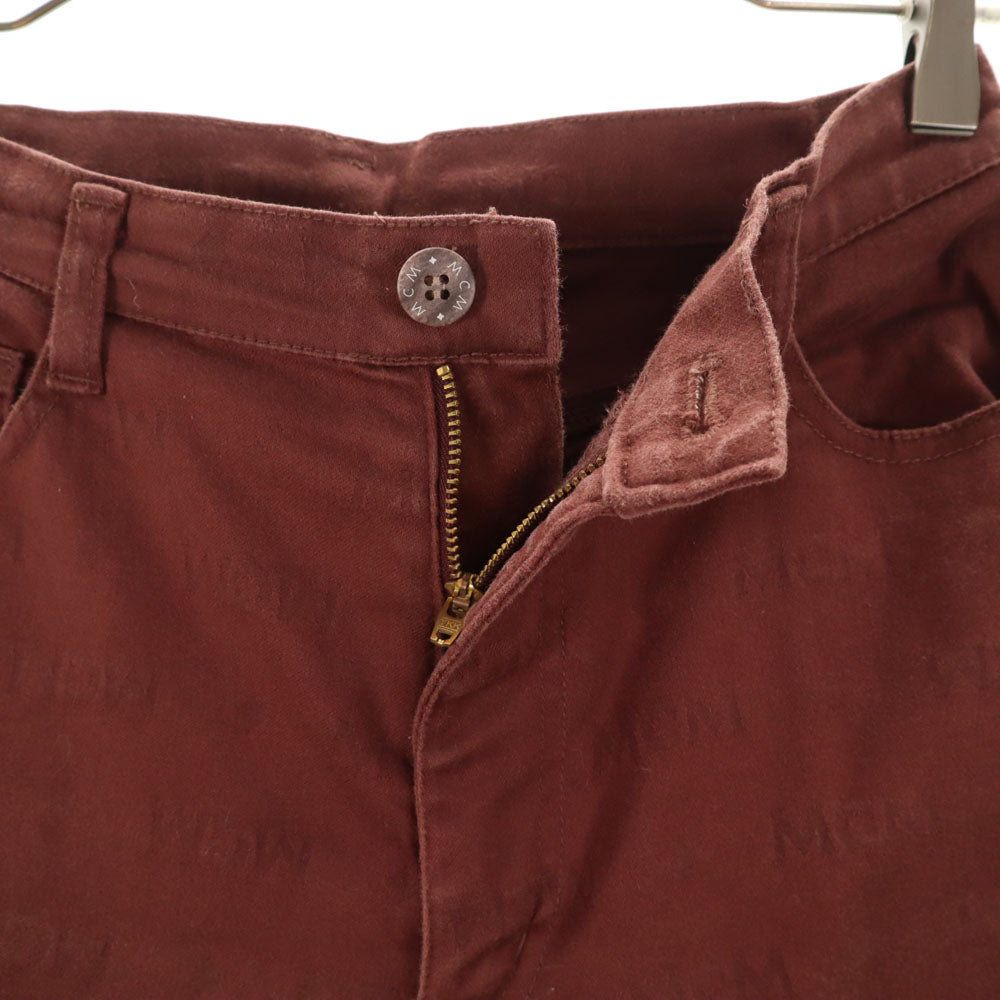 エムシーエム 日本製 ストレートパンツ バーガンディー MCM レディース