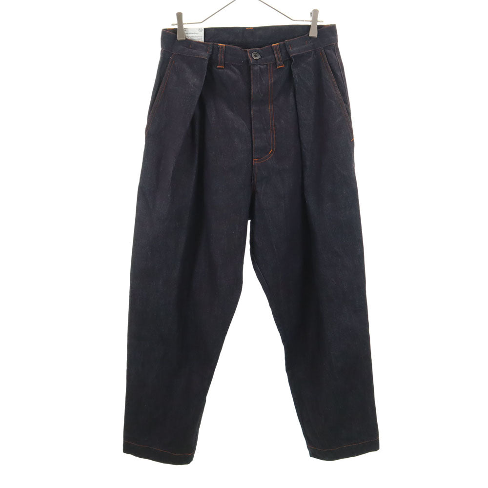 エヌイグレッグ 日本製 デニムサルエルパンツ 46 ネイビー メンズ
