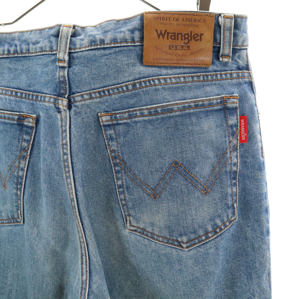 Wrangler ラングラー 日本製 テーパードデニムパンツ W34 ウォッシュブルー ジーンズ メンズ