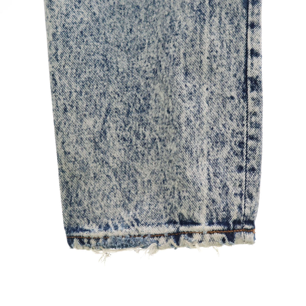 Levi's リーバイス 80s USA製 オールド ケミカル テーパードデニムパンツ 11 アイスブルー ジーンズ レディース