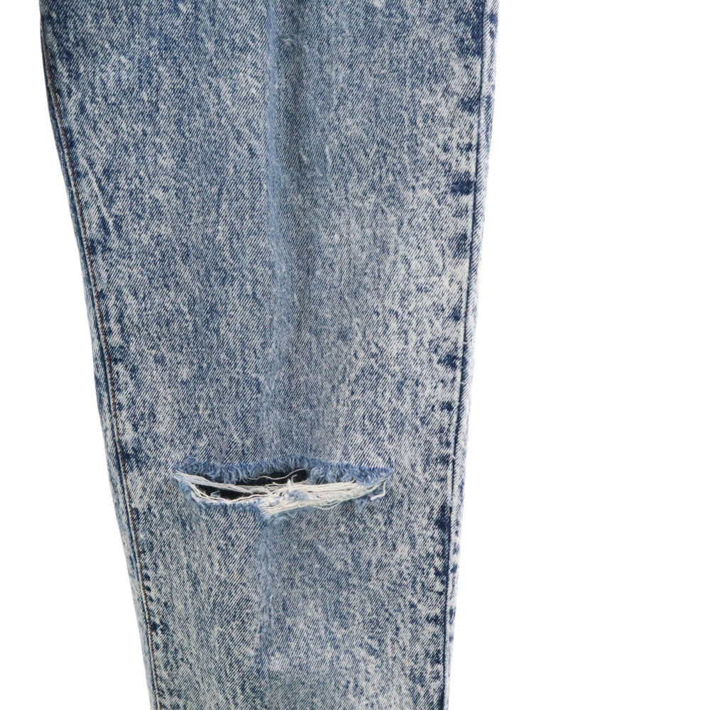 Levi's リーバイス 80s USA製 オールド ケミカル テーパードデニムパンツ 11 アイスブルー ジーンズ レディース