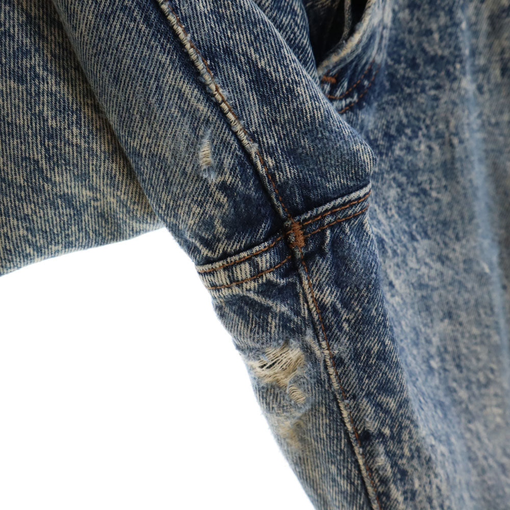 Levi's リーバイス 80s USA製 オールド ケミカル テーパードデニムパンツ 11 アイスブルー ジーンズ レディース