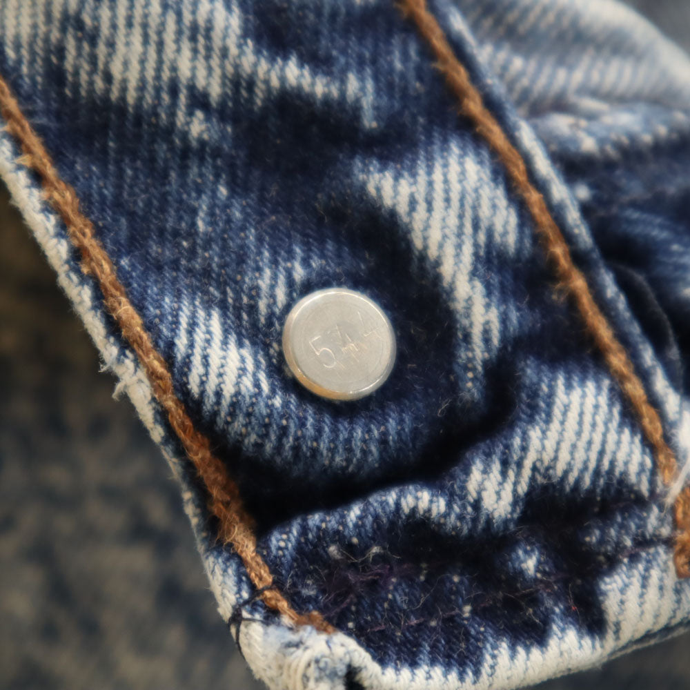 Levi's リーバイス 80s USA製 オールド ケミカル テーパードデニムパンツ 11 アイスブルー ジーンズ レディース
