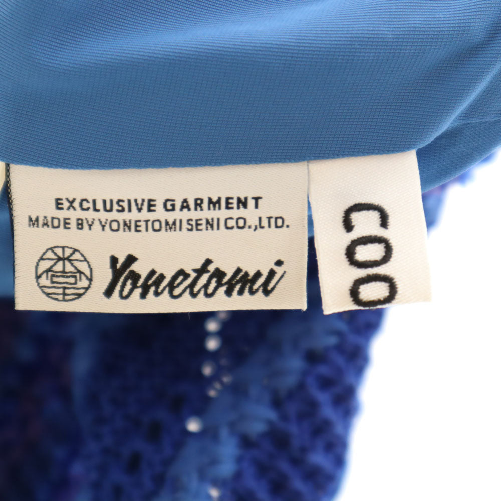 コーヘン 日本製 サマー ソリッド ツイード クロップドパンツ M ブルー COOHEM レディース