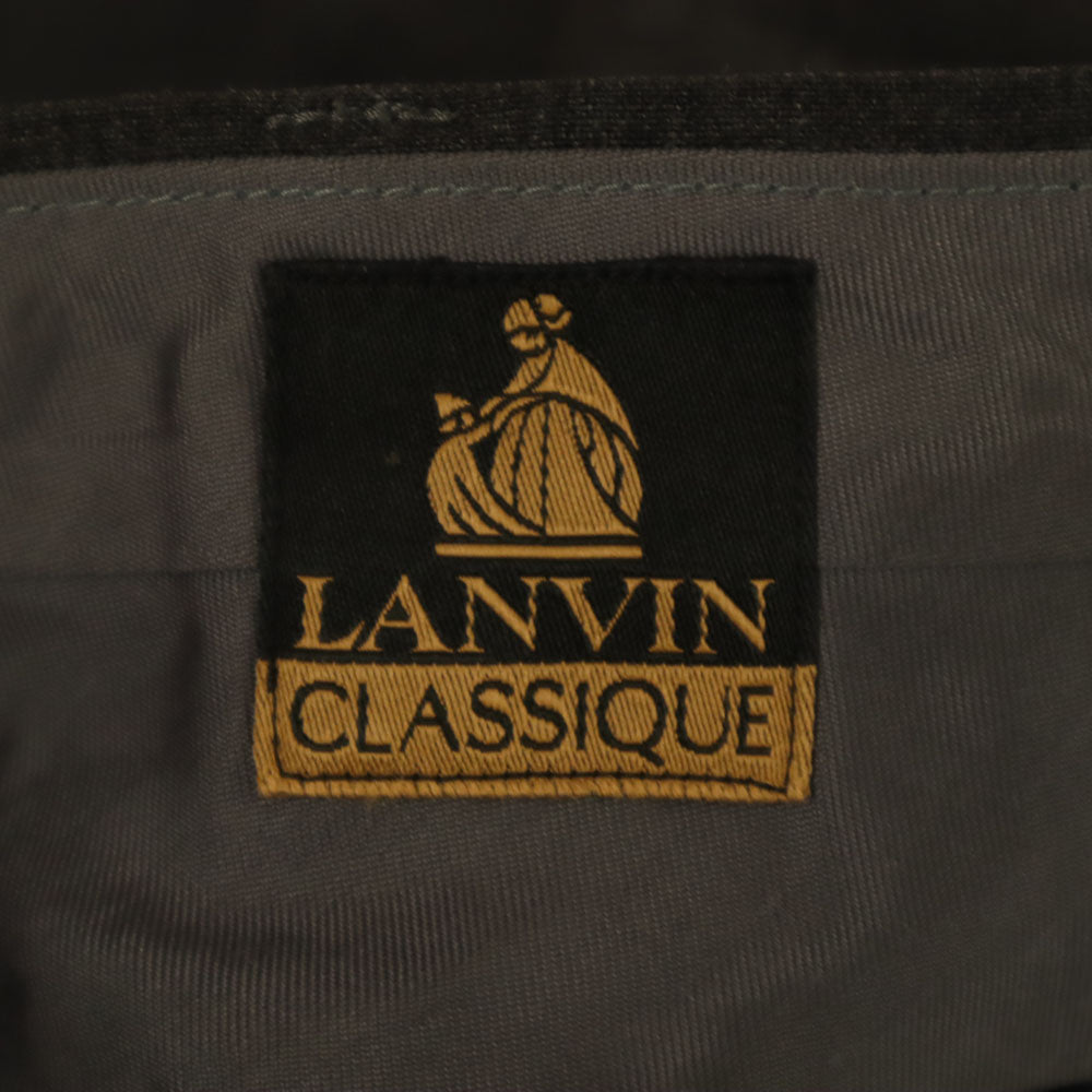 ランバン クラシック スラックスパンツ 91 チャコールグレー メンズ