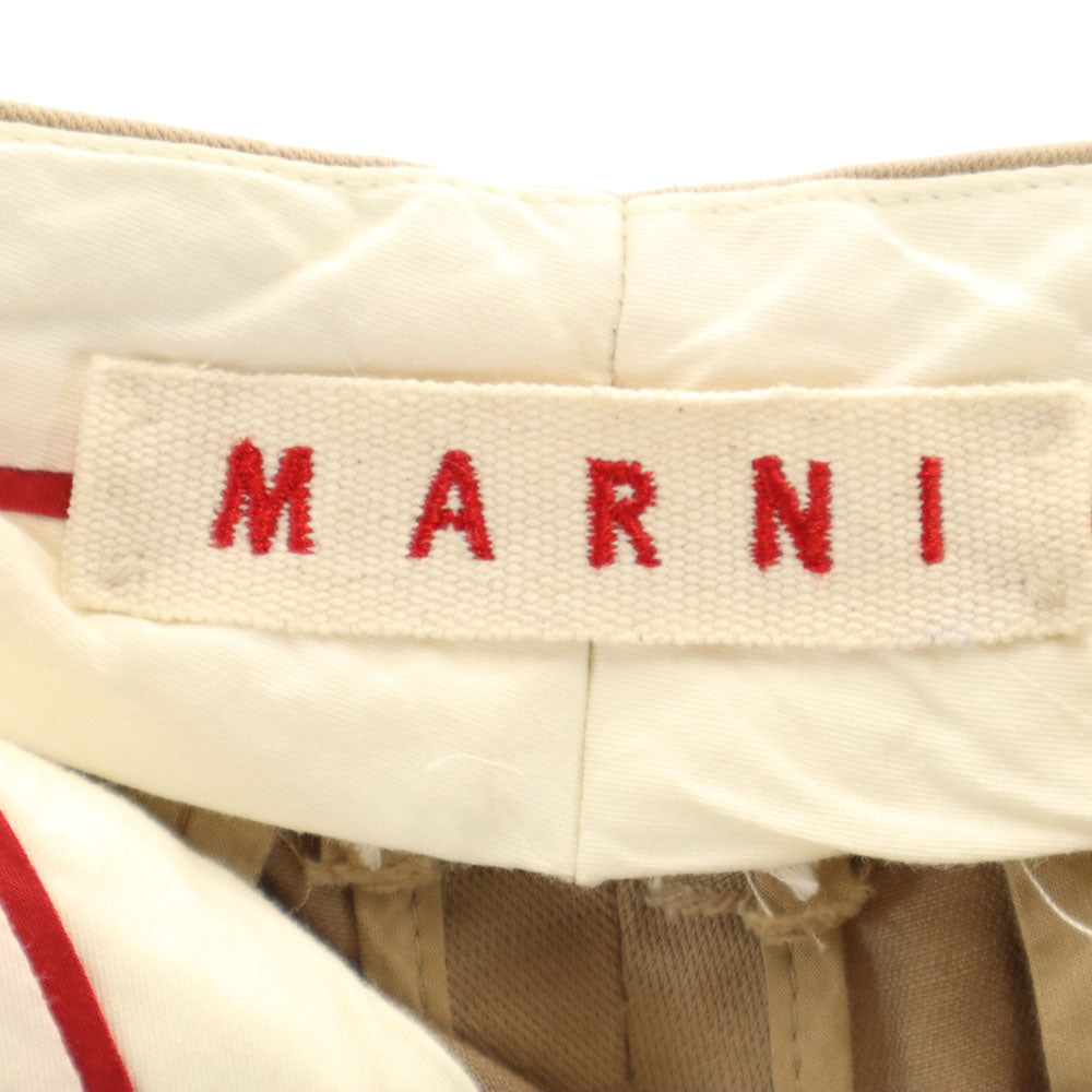 MARNI マルニ イタリア製 クロップドパンツ 38 ベージュ レディース