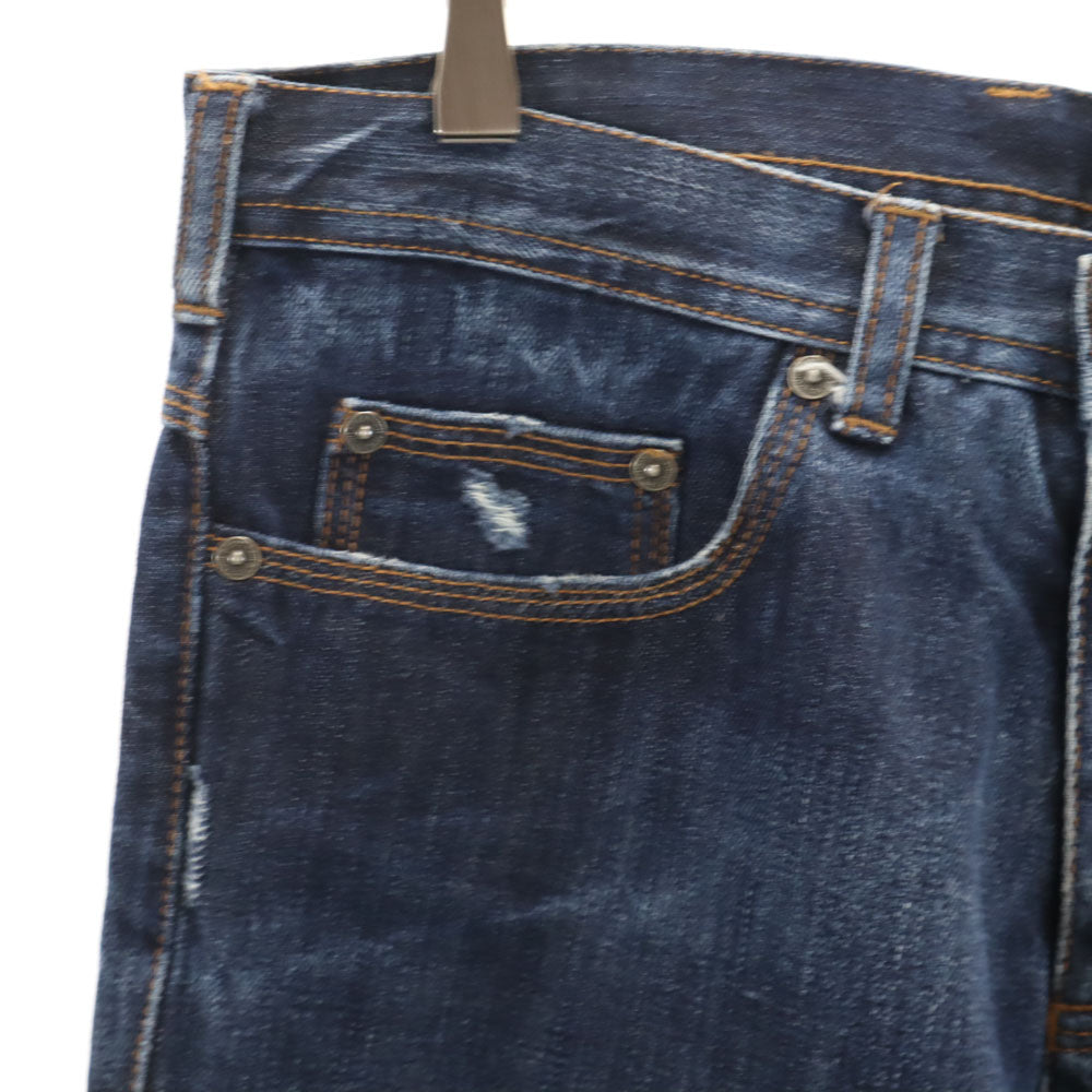 NEIL BARRETT ニールバレット イタリア製 ローライズ スリムデニムパンツ W32 インディゴブルー ジーンズ メンズ