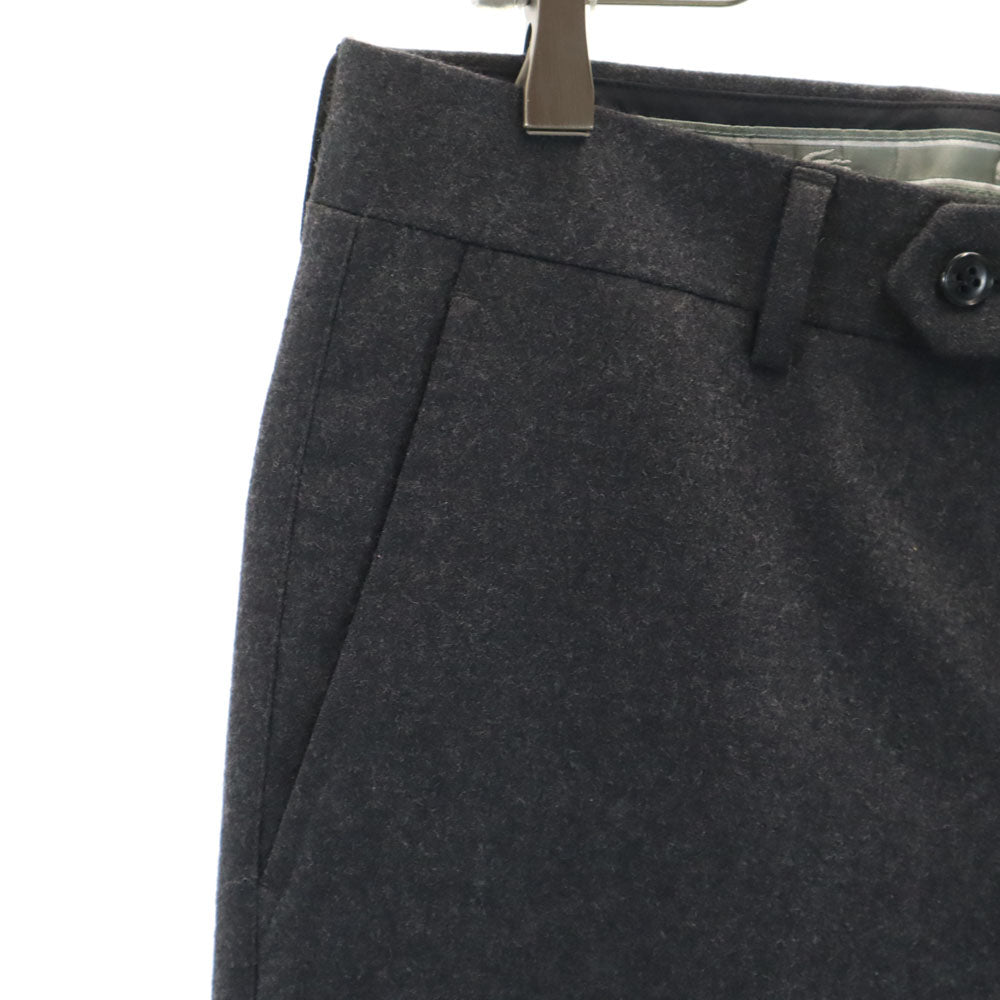 ラコステ 日本製 ウールブレンド スラックスパンツ 79 チャコールグレー LACOSTE メンズ