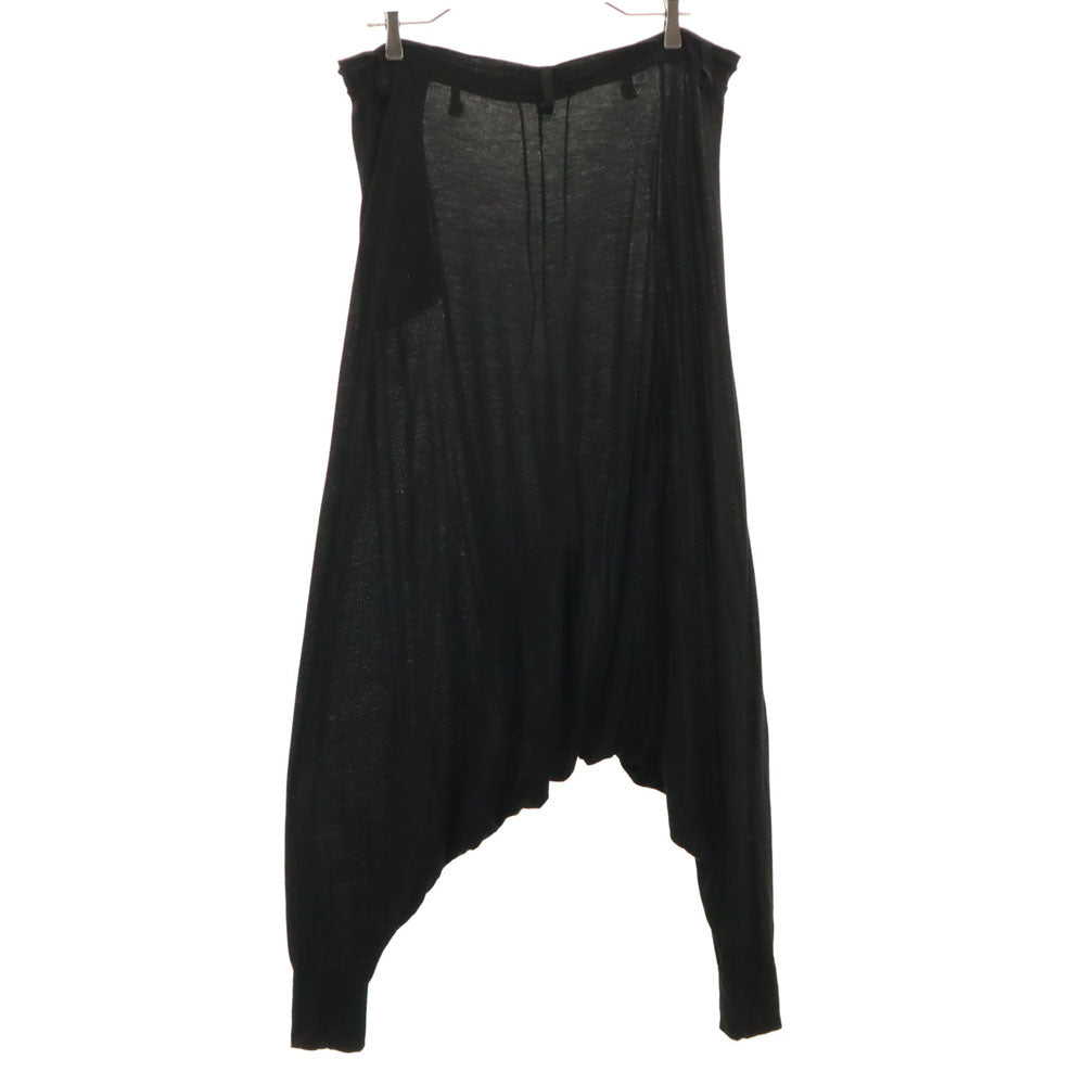 ヨウジヤマモトプリュスノアール ウールブレンド サルエルパンツ 2 黒 YOHJI YAMAMOTO+NOIR ストレッチ メンズ