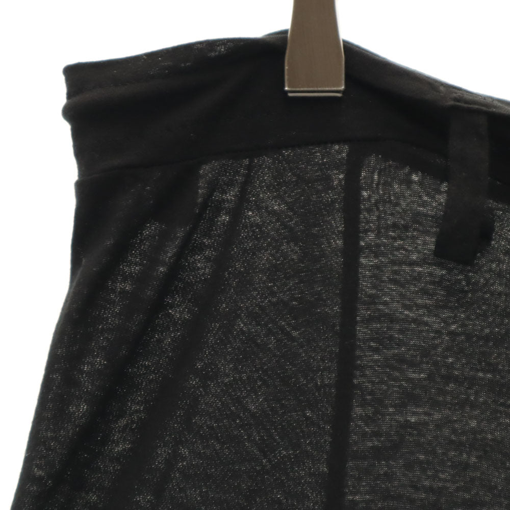 ヨウジヤマモトプリュスノアール ウールブレンド サルエルパンツ 2 黒 YOHJI YAMAMOTO+NOIR ストレッチ メンズ