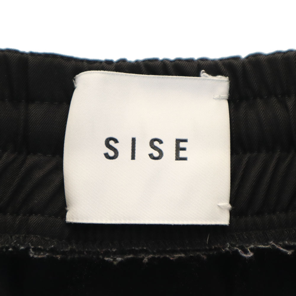SISE シセ ウール100% 日本製 ジョガーパンツ 2 黒 メンズ