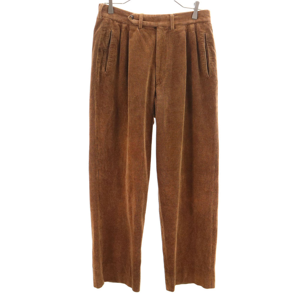 ジョルジオアルマーニ コレッツォーニ 80s 90s オールド コーデュロイパンツ ブラウン メンズ