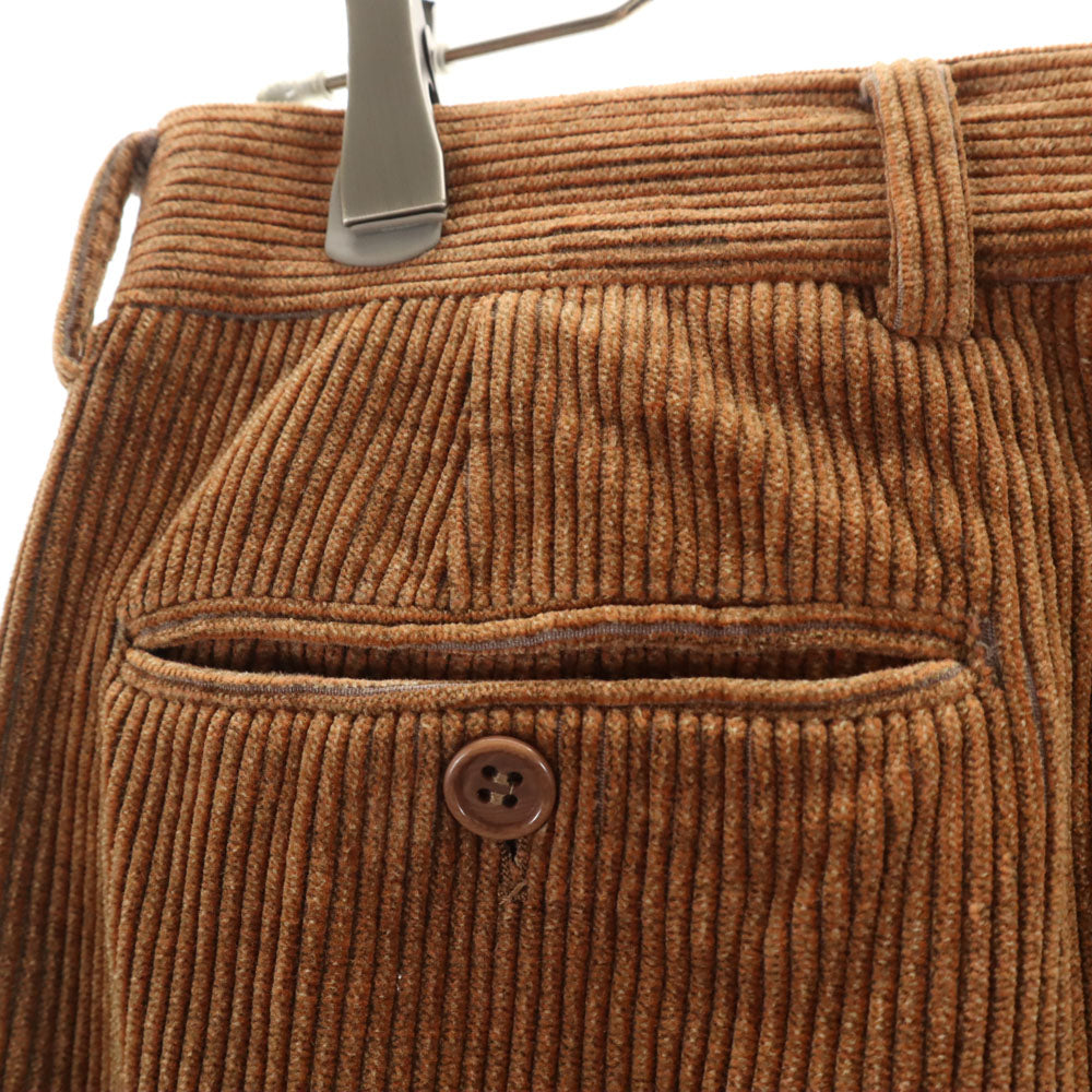 ジョルジオアルマーニ コレッツォーニ 80s 90s オールド コーデュロイパンツ ブラウン メンズ