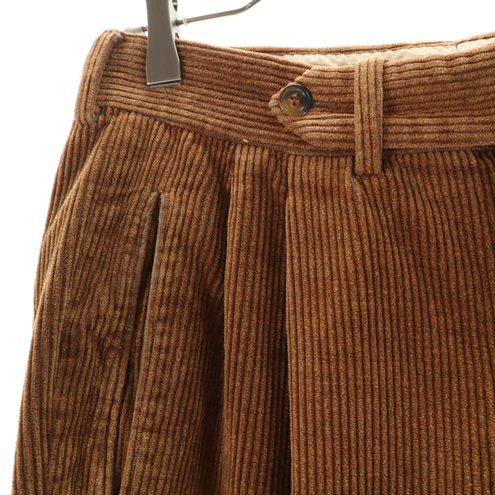 ジョルジオアルマーニ コレッツォーニ 80s 90s オールド コーデュロイパンツ ブラウン メンズ