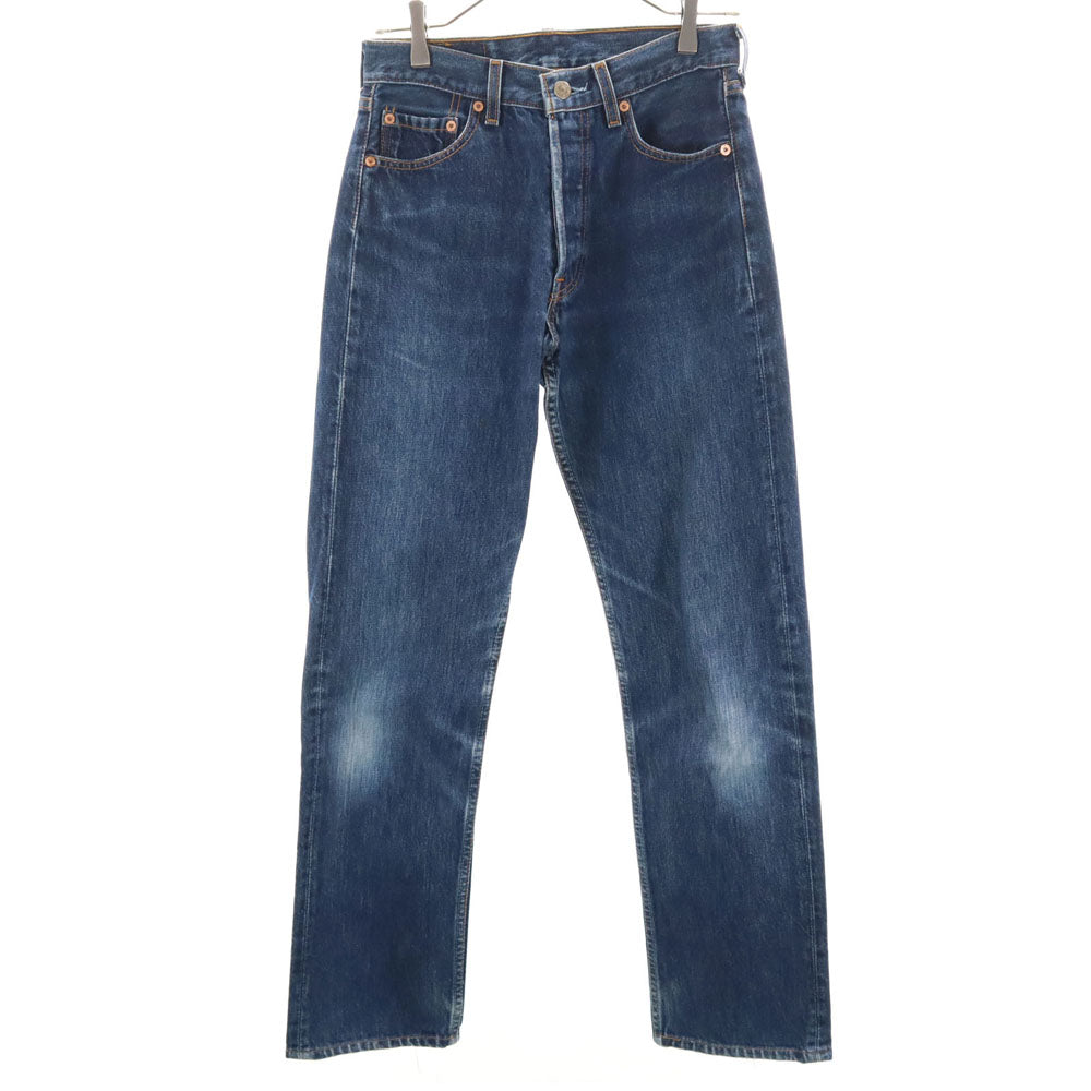Levi's リーバイス 90s 501 USA製 オールド ストレートデニムパンツ W28 インディゴブルー ジーンズ ボタンフライ レディース