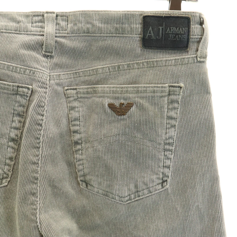 ARMANI JEANS アルマーニジーンズ イタリア製 コンフォートフィット コーデュロイパンツ W27 グレー レディース