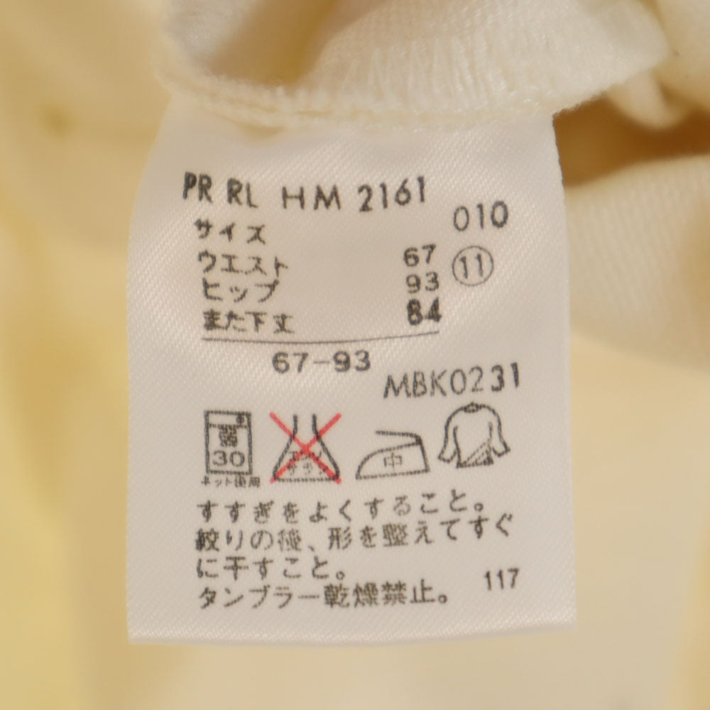 RALPH LAUREN ラルフローレン ワイドパンツ 11 ホワイト レディース