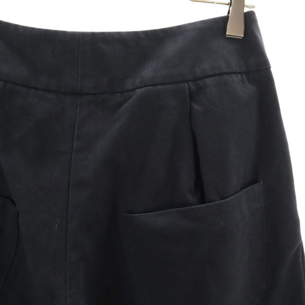 MARNI マルニ イタリア製 クロップド ワイドパンツ 38 ネイビー レディース