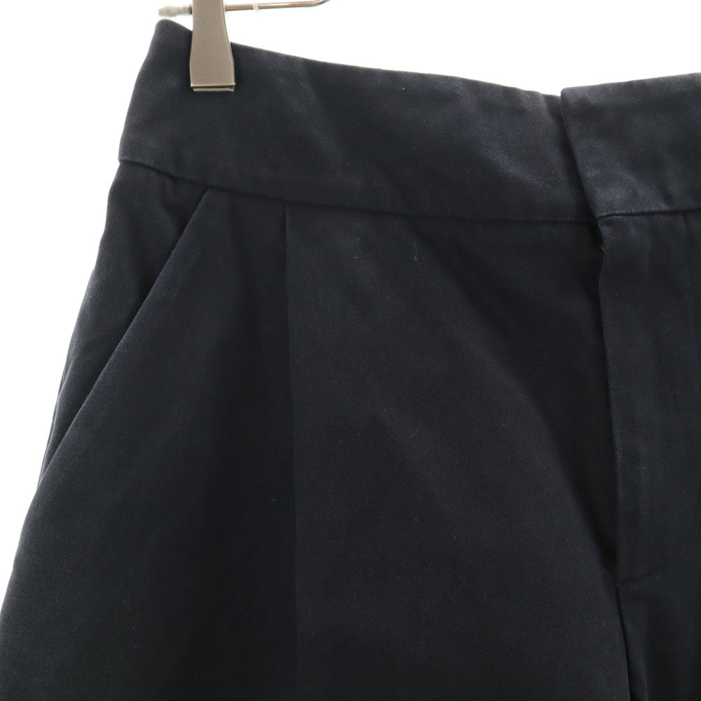 MARNI マルニ イタリア製 クロップド ワイドパンツ 38 ネイビー レディース