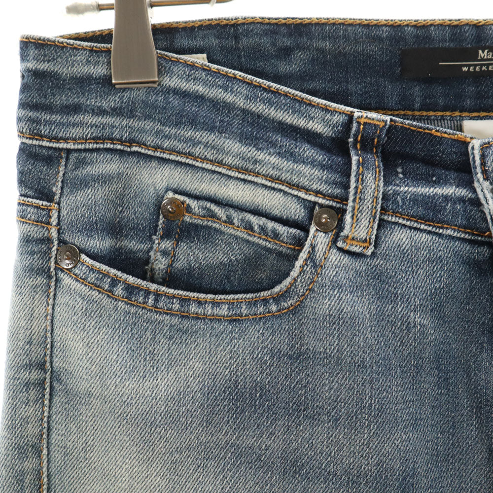 MAX MARA Weekend マックスマーラウィークエンド ストレートデニムパンツ 38 ウォッシュブルー ジーンズ レディース
