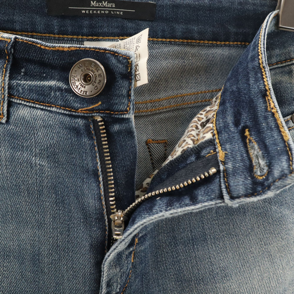 MAX MARA Weekend マックスマーラウィークエンド ストレートデニムパンツ 38 ウォッシュブルー ジーンズ レディース