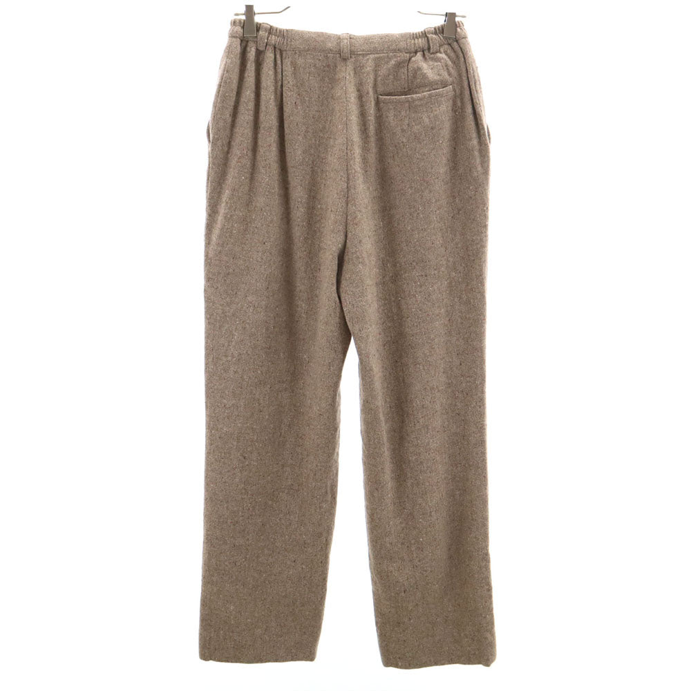 BURBERRY GOLF バーバリーゴルフ 三陽商会 日本製 ネップ入り ウールパンツ L グレージュ レディース