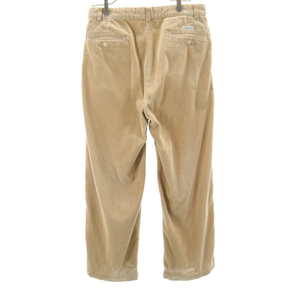 POLO RALPH LAUREN ポロラルフローレン 90s オールド コーデュロイパンツ W32 ベージュ タック メンズ