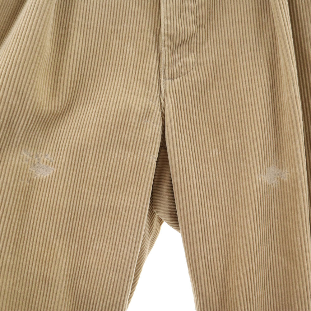 POLO RALPH LAUREN ポロラルフローレン 90s オールド コーデュロイパンツ W32 ベージュ タック メンズ