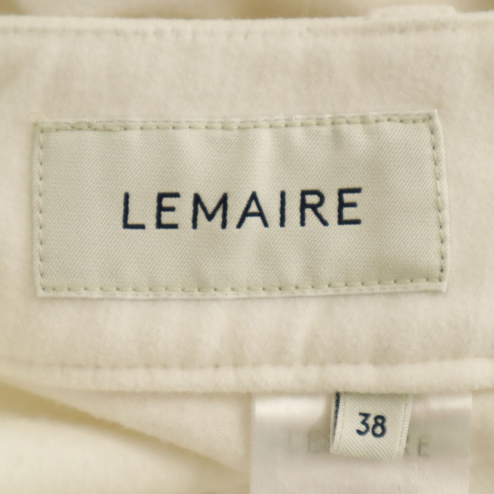 ルメール タック パンツ 38 ホワイト LEMAIRE レディース