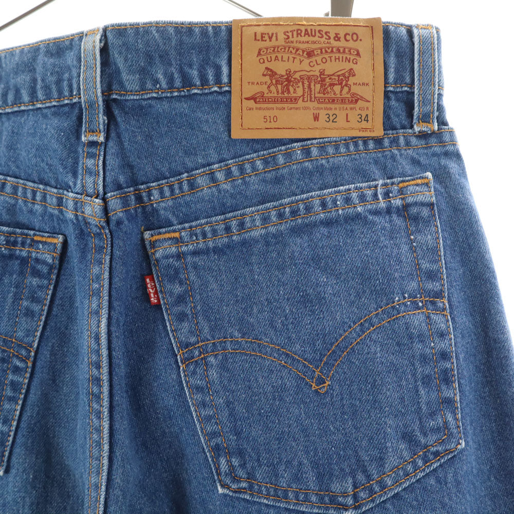 Levi's リーバイス 90s 510 USA製 オールド スキニーフィット デニムパンツ W32 ウォッシュブルー ジーンズ メンズ