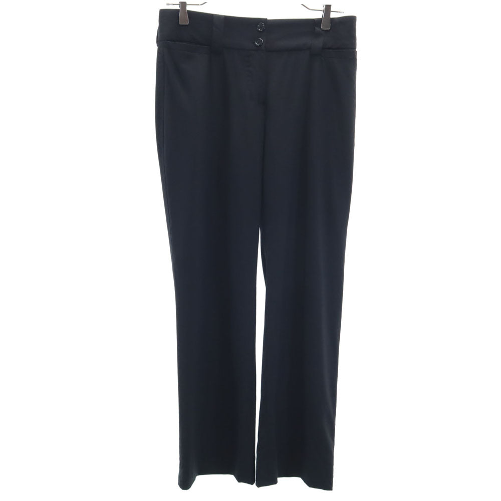 DOLCE&GABBANA ドルチェアンドガッバーナ イタリア製 フレアパンツ 40 ブラック レディース