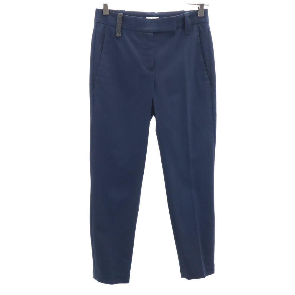 Brunello Cucinelli ブルネロクチネリ スラックスパンツ 36 ネイビー レディース