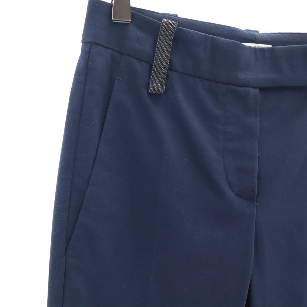 Brunello Cucinelli ブルネロクチネリ スラックスパンツ 36 ネイビー レディース