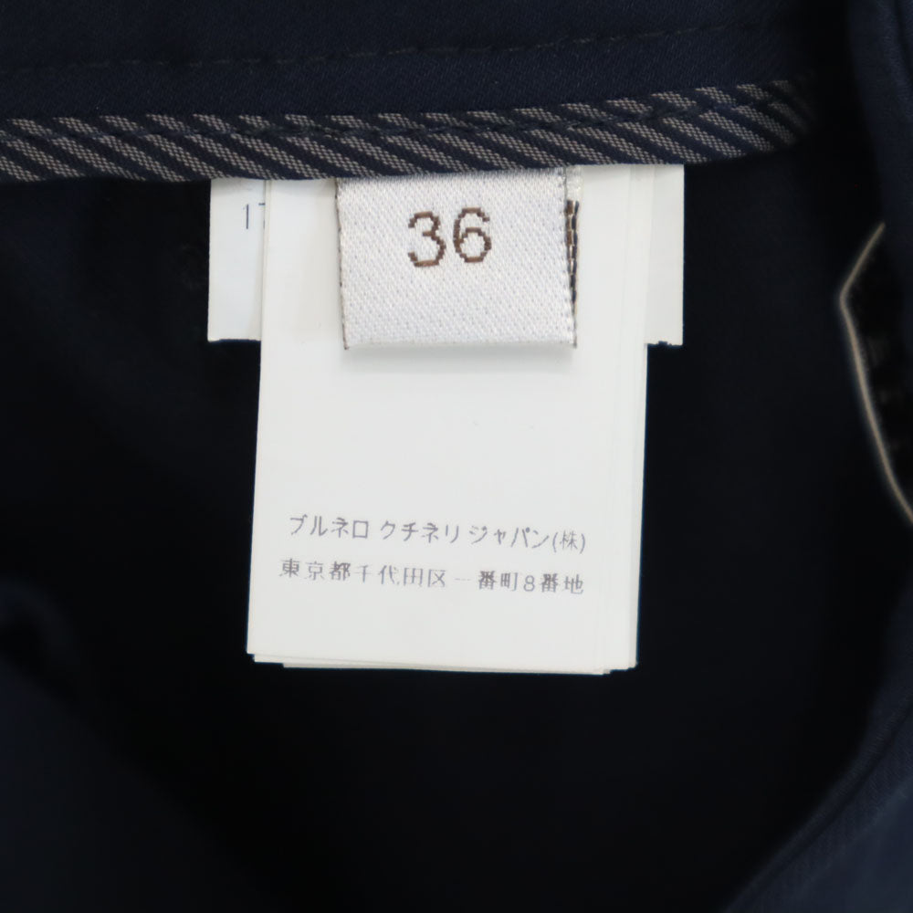 Brunello Cucinelli ブルネロクチネリ スラックスパンツ 36 ネイビー レディース