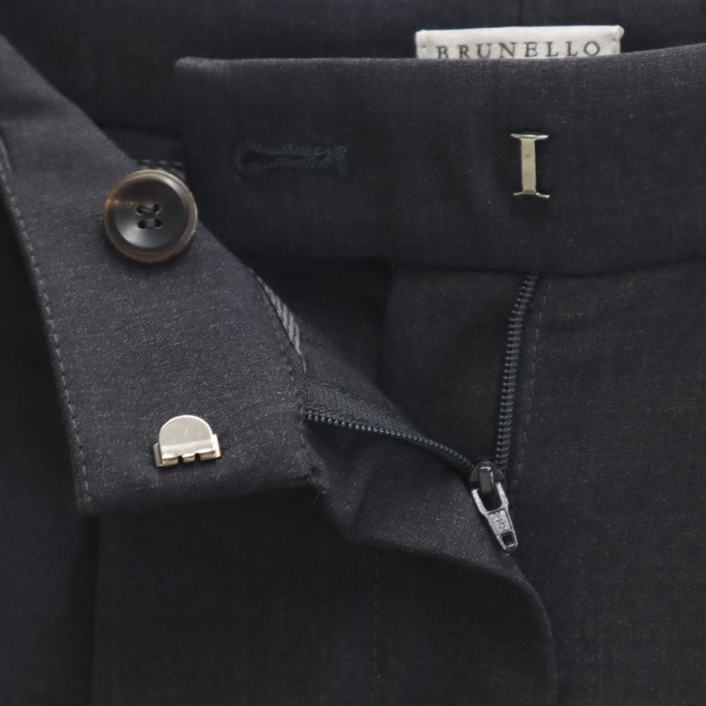 Brunello Cucinelli ブルネロクチネリ クロップドパンツ 36 チャコールグレー レディース