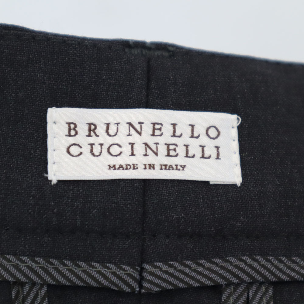 Brunello Cucinelli ブルネロクチネリ クロップドパンツ 36 チャコールグレー レディース