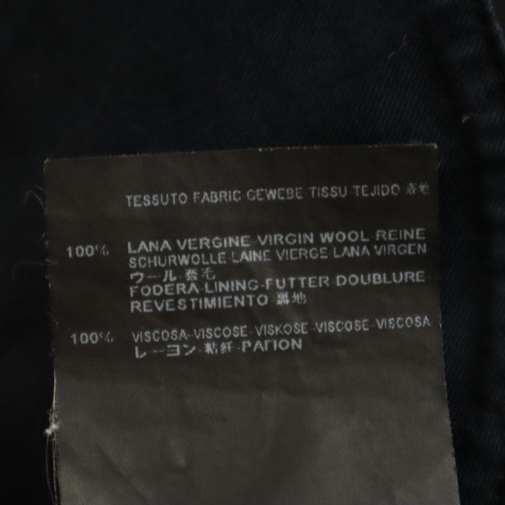 SAINT LAURENT サンローラン 2014年 イタリア製 ウールブレンド スラックスパンツ 44 ブラック レディース